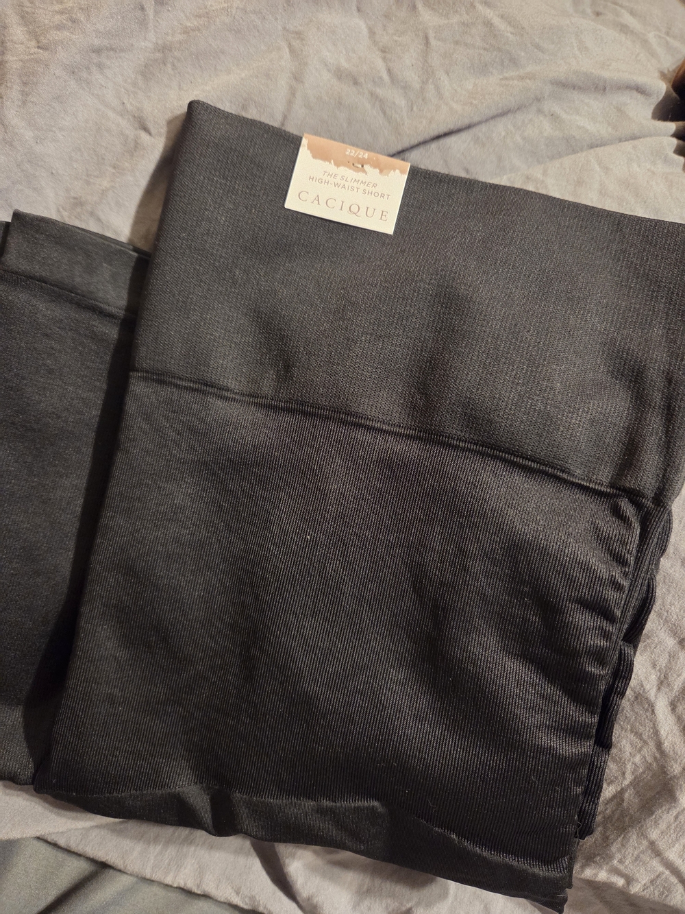 Cacique Black High-Waist Slimmer Short